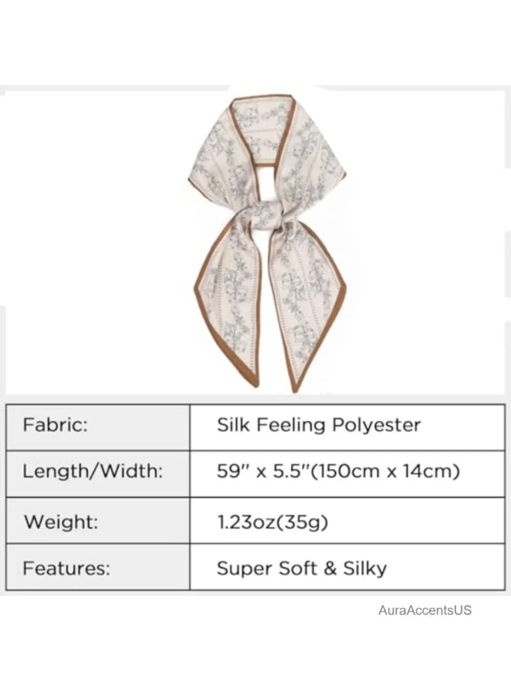 Silk Feeling Satin Scarf for Women Fashion Hair Neck Handbag Accessory